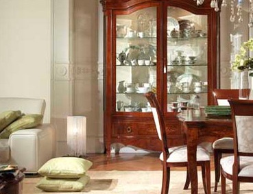 Dining room with a frame made of wood poplar or Tulip tree Perla 01, Antonelli Moravio