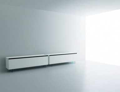 The Cabinet of natural wood Vitrum, Miniforms