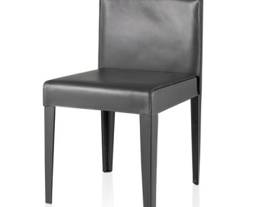 Chair in leather upholstery UNO, Meridiani