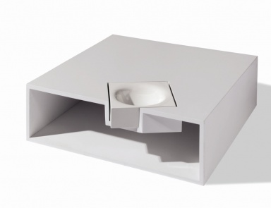 Coffee table with the case of PUF Dent, Arketipo