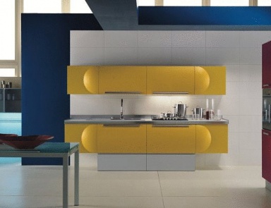 Kitchen with a frame made of MDF Trendy space, Aster Cucine