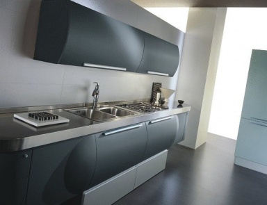 Kitchen with a frame made of MDF Trendy space, Aster Cucine