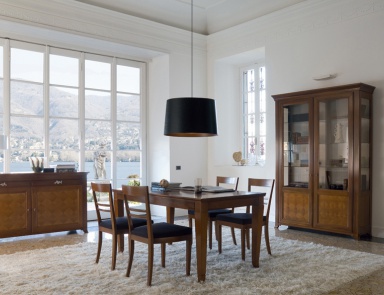 Showcase on a frame of solid poplar with glass doors 9022Fl / 9022FG / 9022FJ, Bruno Piombini