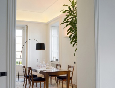 Dining table sliding on a frame of solid beech 9032 / 9033 / 9038 / 9039, Bruno Piombini