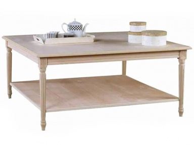 Coffee table with body in solid wood T13, Arcari