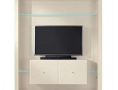 Stand for TV with doors of wood and glass Avantgarde TV, Reflex Angelo