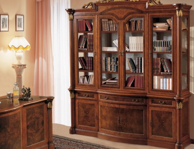 Bookcase in walnut Firenze, Bianchini