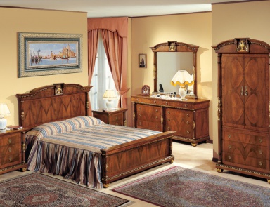 Bed with high headboard Lorca, Bianchini