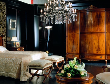 Bed with high headboard Venezia, Bianchini