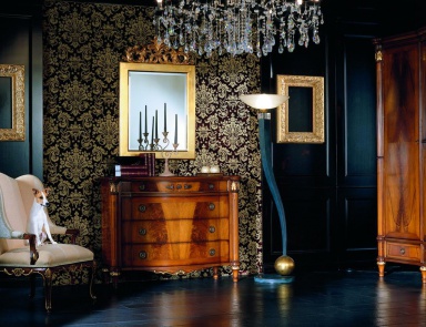 A walnut chest of drawers Venezia, Bianchini