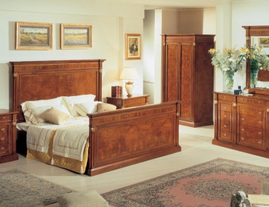 Bed with high headboard Queen, Bianchini