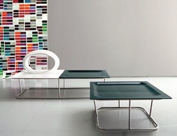 Leaf coffee table, low table, Living Divani