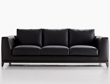 The sofa on the frame of metal upholstered in leather or fabric Lutetia, B&B Italia