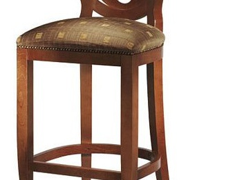 Bar stool with round back, Bakokko