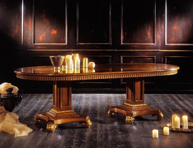 Dining table with oval tabletop, Bianchini