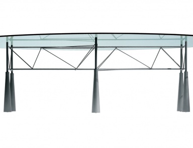 Lybra oval table, Driade