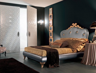 Bed with high headboard 4 C464 Penelope, Bizzotto