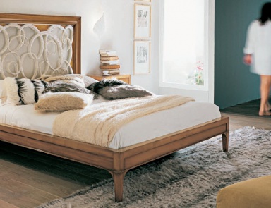 Bed with high headboard C455, Bizzotto
