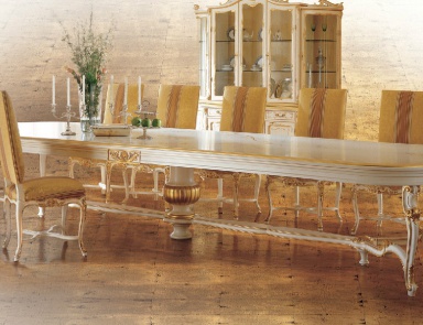 Dining table with wooden case Caravaggio, Angelo Cappellini