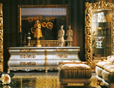 Living room (sofa set) in a textile upholstery, Cappelletti