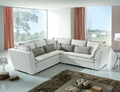 The sofa is modular, Essepi