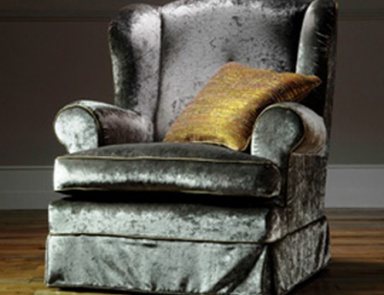 Chair with rounded armrests, Delia - Bruno Zampa