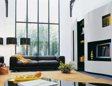 The sofa is modular, Clubber - Roche Bobois