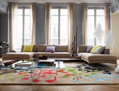 The sofa is modular, Exclamation - Roche Bobois