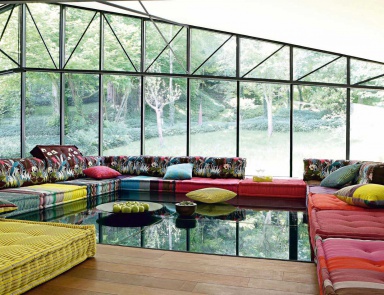 The modular sofa Mah Jong Missoni Home composition, Roche Bobois