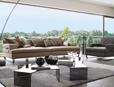 The sofa is modular, Tresors - Roche Bobois