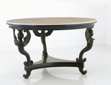 Table round solid wood, Chelini