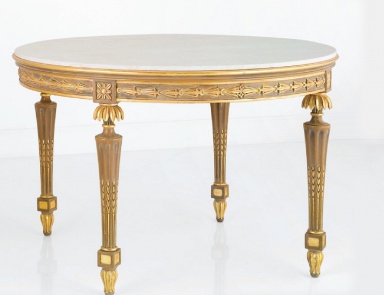 Table round solid wood, Chelini