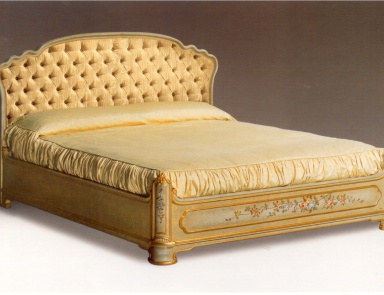 Bed with hand painted, Meroni Francesco