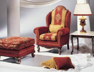 Armchair with Ottoman leg, Caspani Tino