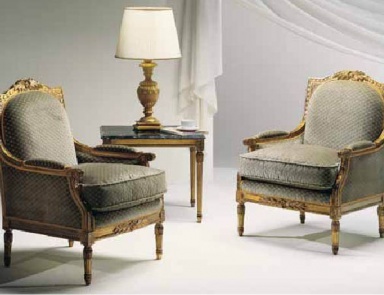 Armchair in fabric, Caspani Tino