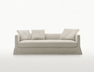 Sofa double frame made of aluminium covered with a cloth Simpliciter, B&B Italia