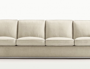 The sofa on the frame of steel upholstered in fabric or leather Imprimatur, B&B Italia