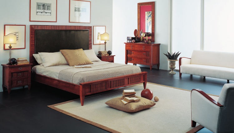 Bed cherry wood G1304, Annibale Colombo