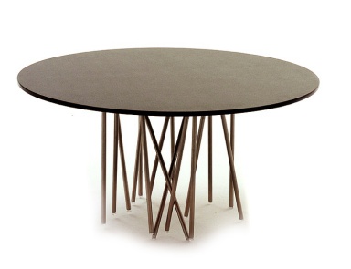 Coffee table with frame made of metal and laminate worktop Octopus, Arflex