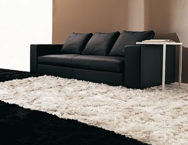 Three-seater sofa upholstered in leather or fabric Boss, Bosal