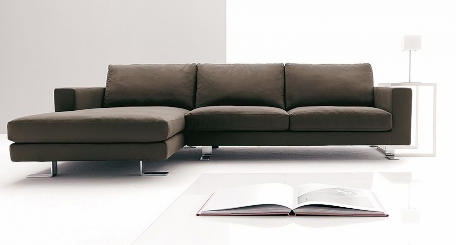 Sofa sectional upholstered leather or fabric, Square, Bosal - Luxury ...