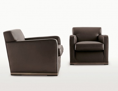 The chair steel frame upholstered in fabric Imprimatur, B&B Italia