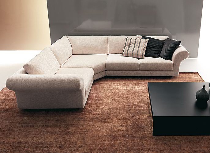 Sofa sectional upholstered leather or fabric, Arches, Bosal - Luxury ...