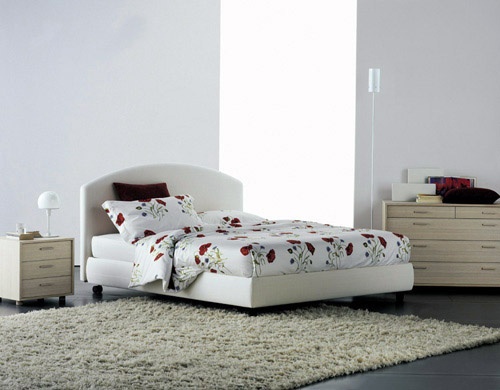 Bed and aluminum frame Magnolia, Flou