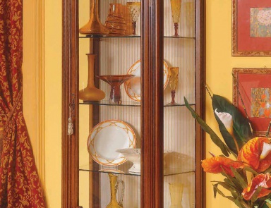 Showcase with a frame made of natural wood, Scappini & C