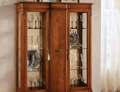 Showcase with a frame made of natural wood, Scappini & C
