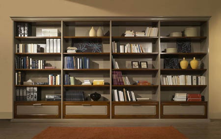 A bookcase with open shelves, Zilio 