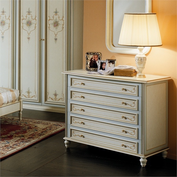 Dresser with five drawers of the same size, Renoir Como - Pellegatta