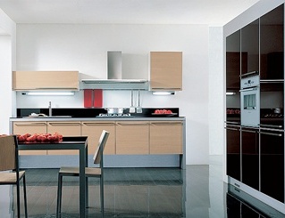 Kitchen (kitchen set) on the frame of particleboard, Spagnol Group