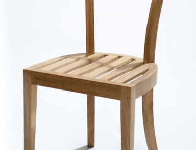 The chair with the frame made of solid wood, Massant